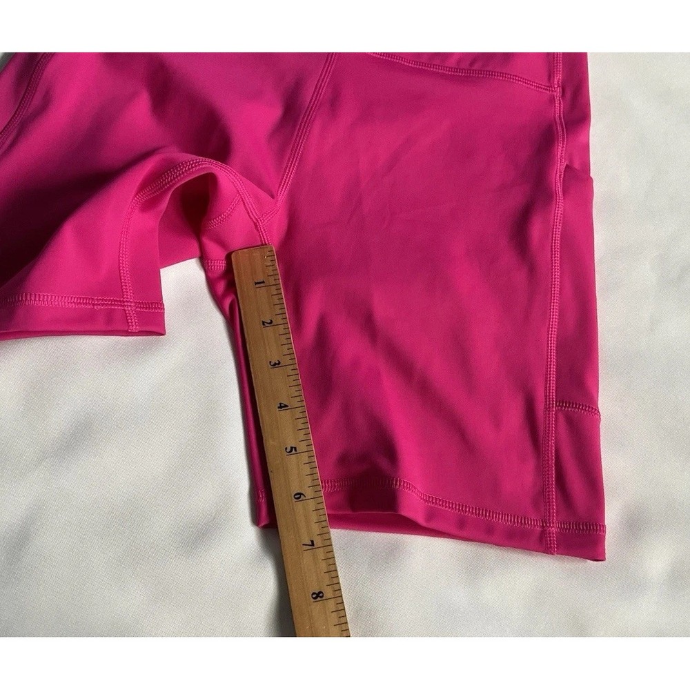 Tek Gear Women's 7" Ultrastretch Pink High-Waisted Bike Shorts Size S - Picture 5 of 6